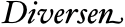 Diversen